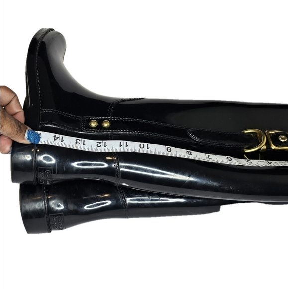 Coach Tasha Riding Style Tall Rain Boots, Women's size 8 - Picture 6 of 8